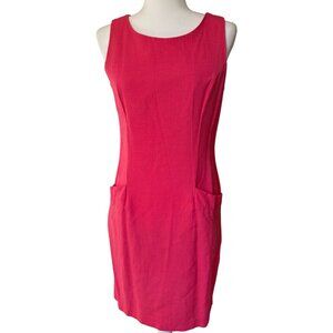 Jessica Howard pink shift tank dress with pockets size 10 Barbie Girl Boss